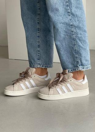 Кроссовки adidas campus oos beige premium