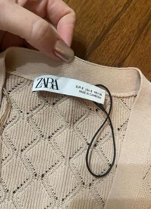 Ажурная кофточка от zara3 фото