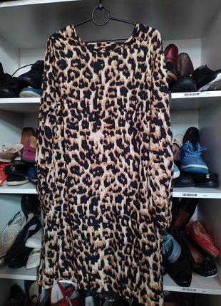 Платье леопардовое р.48-50