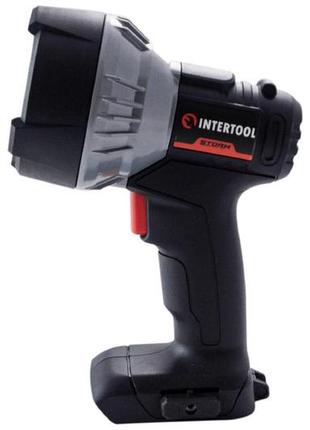 Ліхтар акумуляторний intertool — 10 вт без li-ion storm