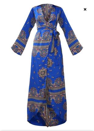 Новое длинное платье кимоно с большим разрезом для фотосессии