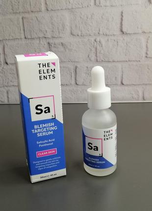 The elements blemish-targeting serum – сыворотка с салициловой кислотой 1%