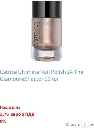 Лак для нігтів catrice ultimate  nail lacquer 24