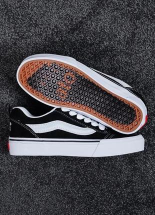 Кроссовки vans knu skool x imran potat черно-белые7 фото