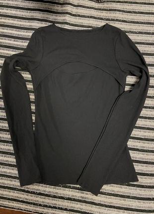 Лонгслив в рубчик лонгслив