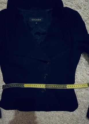 Пиджак escada шерсть оригинал бренд жакет блейзер размер s,xs6 фото