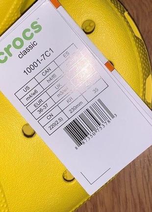 Крокс классик жёлтые crocs classic yellow4 фото