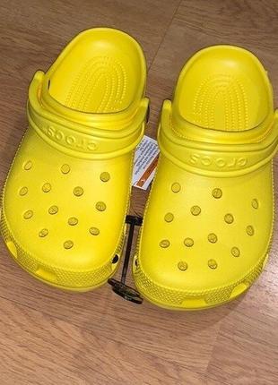 Крокс классик жёлтые crocs classic yellow3 фото