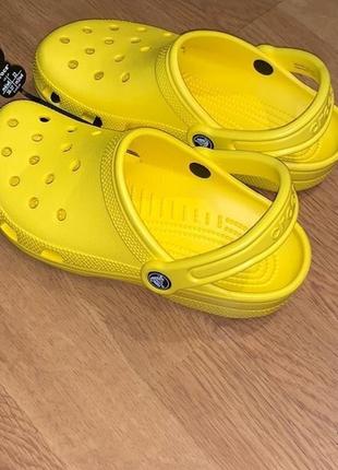 Крокс классик жёлтые crocs classic yellow5 фото