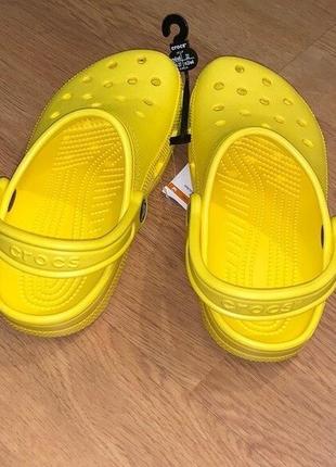 Крокс классик жёлтые crocs classic yellow9 фото