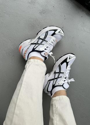 Asics gel-1130 white/black/orange7 фото