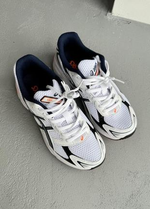 Asics gel-1130 white/black/orange9 фото