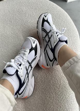 Asics gel-1130 white/black/orange4 фото