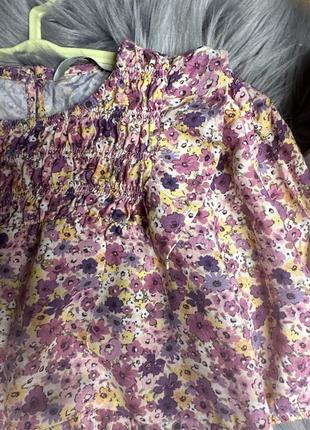 Невероятное нарядное стильное платье с рбшами цветочный принт для девочки 8/9р george2 фото