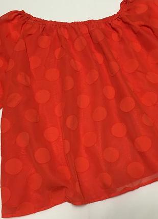 1+1=3 ярко помаранчева блуза вільного крою