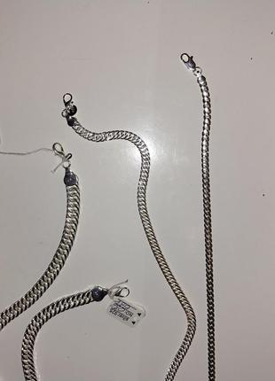 Серебряный набор / серебряный браслет / серебряные цепочки / серебряные украшения