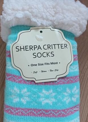 Sherpa critter socks носки жіночі утеплені на махре one size  нові5 фото