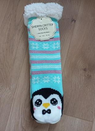 Sherpa critter socks носки женские утепленные на махре one size новые