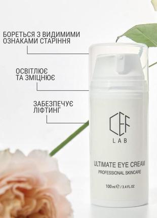 Cef lab ultimate eye cream 🌺- антиоксидантний дренажний крем для очей