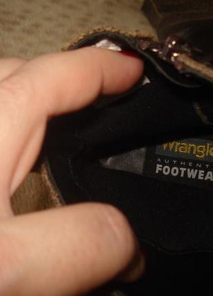 Wrangler-40 р.- новые.крутые брендовые демисезонные кожаные ботинки8 фото