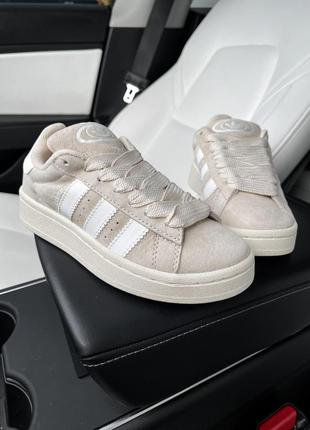 Adidas campus 0ss white being4 фото