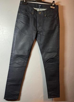 Джинсы skinny с вощеным эффектом французского бренда