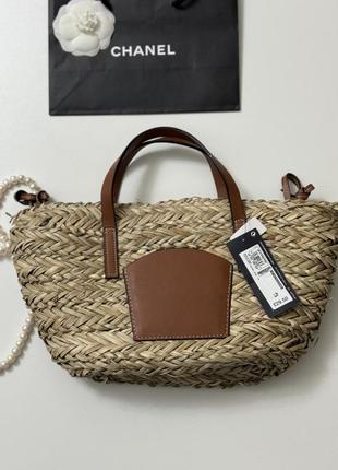 Сумочка торба трендова marks m&amp;s модна стильна плетенка плетеная1 фото