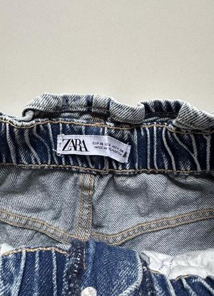 Женские джинсовые шорты zara mom5 фото