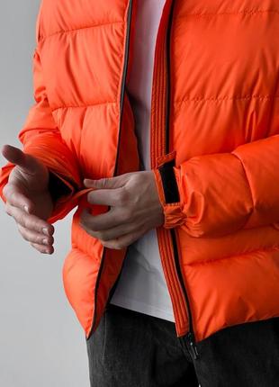 Куртка мужская весенняя blackout оранжевая3 фото