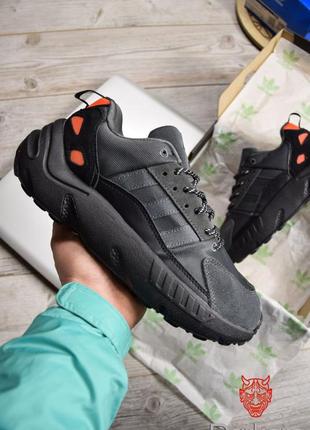 Кроссовки adidas zx22 dark gray orange