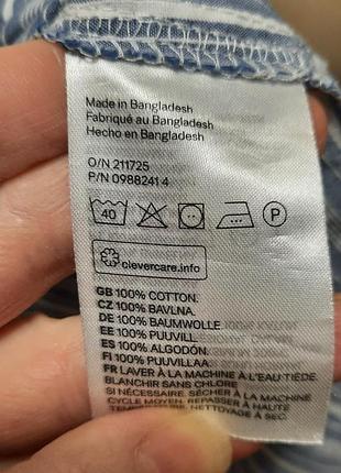 Платье рубашка h&m high хлопок р. м7 фото