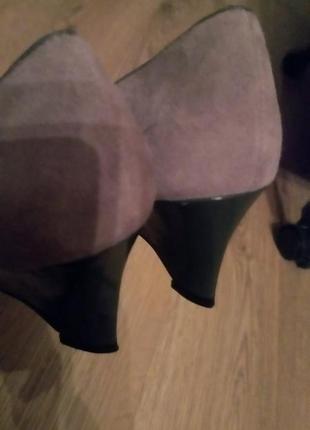 Туфли женские franko sarto из экозамши на невысоком каблуке. длина стельки 23 см4 фото