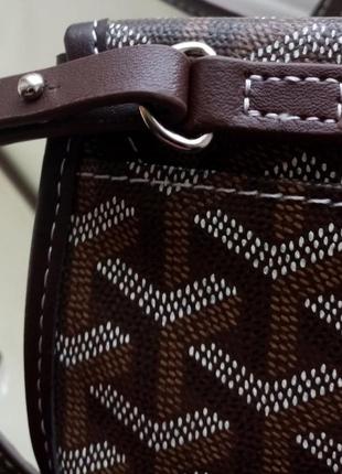 Новая кожаная сумка шопер goyard saint louis(франция)6 фото
