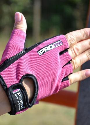 Рукавички для фітнесу power system ps-2250 pro grip жіночі pink m3 фото