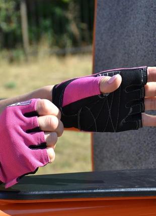 Рукавички для фітнесу power system ps-2250 pro grip жіночі pink m8 фото