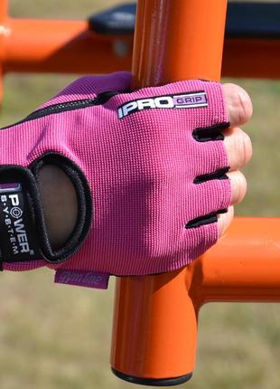 Рукавички для фітнесу power system ps-2250 pro grip жіночі pink m4 фото