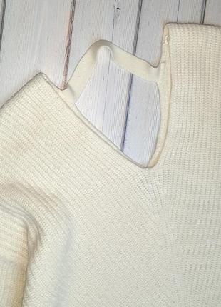 🤩1+1=3 теплый свитер айвори оверсайз с оригинальной спинкой new look, размер 44 - 466 фото