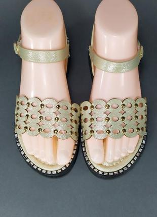 Женские сандалии босоножки на танкетке, эко кожа5 фото