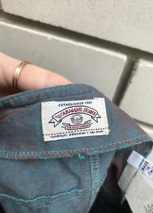 Льняная винтажная юбка-хамелеон armani jeans4 фото