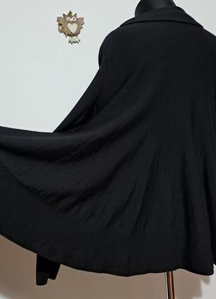 100% шерсть роскошная черная шерстяная росклешенная кофта супер качество8 фото