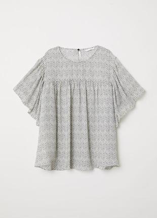 Блуза с воланами рюшами zara