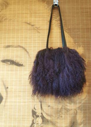 Сумка/💯 хутро лами/17*23 см/m&s2 фото