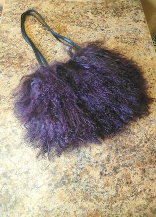 Сумка/💯 хутро лами/17*23 см/m&s4 фото