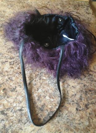 Сумка/💯 хутро лами/17*23 см/m&s6 фото