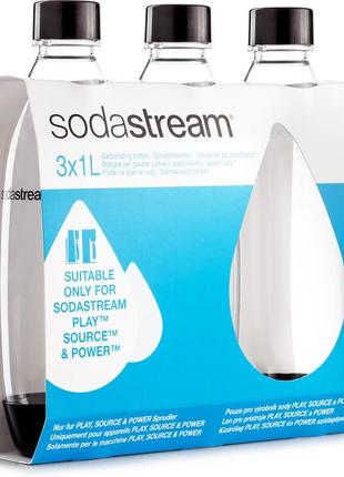 Набор бутылок по 1л black sodastream