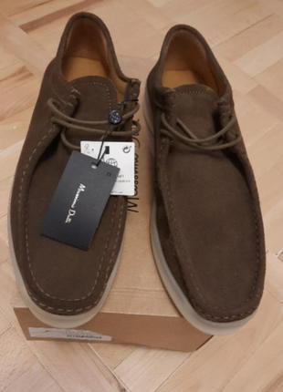 Макасины чел.кожаные massimo dutti р.43(27.5см)8 фото