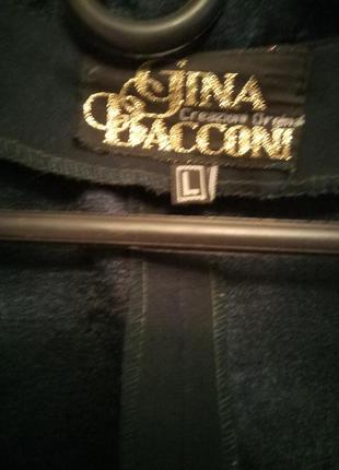 Gina bacconi. классный темно-зеленый пиджак жакет6 фото
