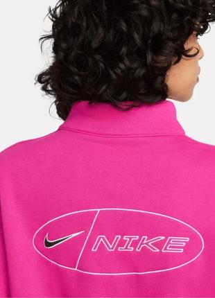 Комбинезон ромпер женский nike nsw women's icon fleece fuchsia romper (dm6289-610)4 фото