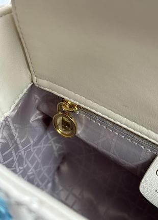 Сумка christian dior small lady dior my abcdior bag cream7 фото