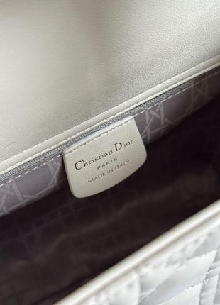 Сумка christian dior small lady dior my abcdior bag cream8 фото